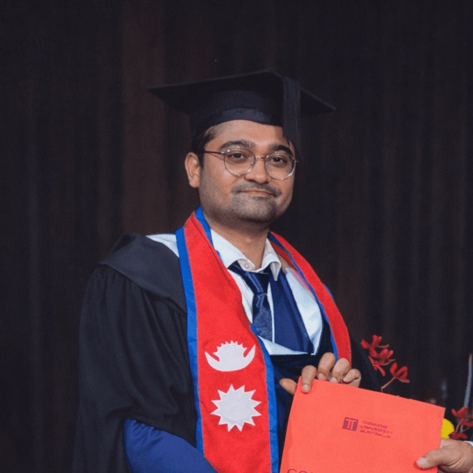 Rajiv Bhandari at his graduation